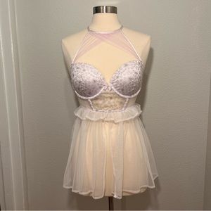 Victoria’s Secret Halter Babydoll Lingerie 36C